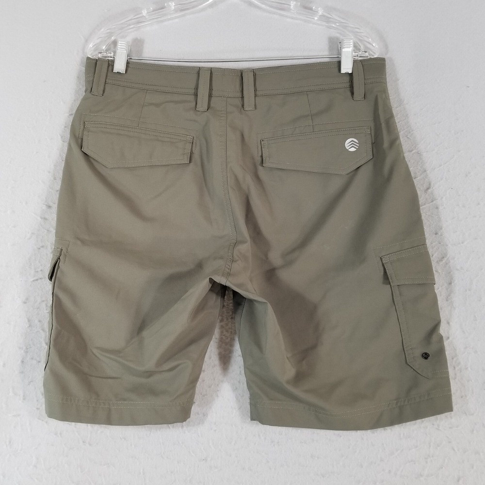 Solaris cargo shorts men's 34x 9 army green Dri-Fit Flex stretch outdoor fishing - Picture 6 of 13
